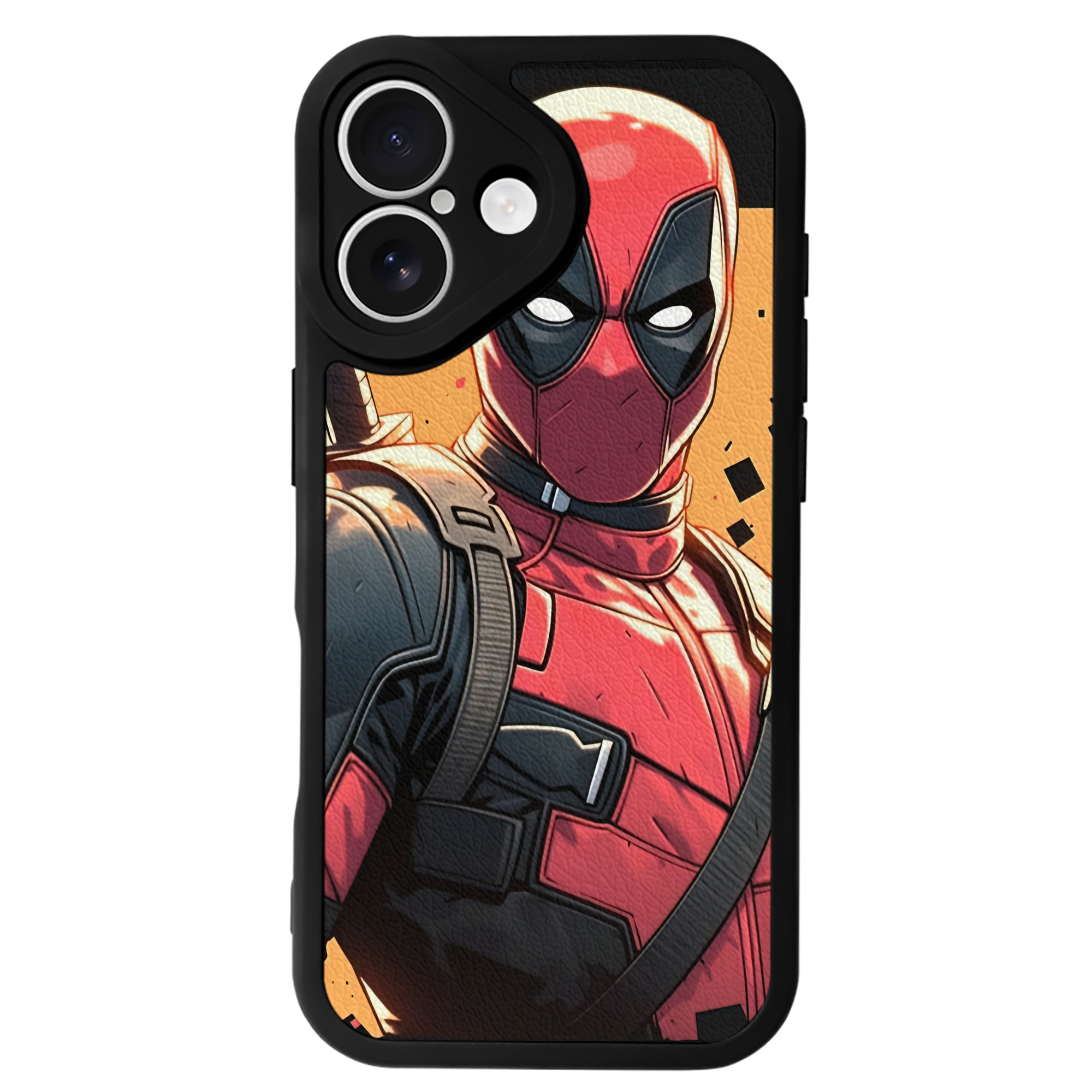 （画像用） Deadpool デッドプール 【iPhone 16シリーズ対応】シリコンスマホケース（レザー調） 材質：シリコン